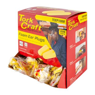 EAR PLUG 200PC BULLET SHAPE SNR33 YELLOW PER BOX — image 1