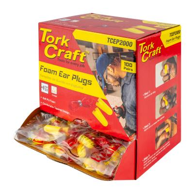 EAR PLUG CORDED 1PR POLY BAG 100 PR PER BOX BULLET SHAPE YELLOW — image 1