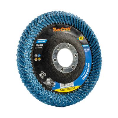 FLAP DISC ROUND EDGE ZIRCONIUM 115MM 40 GRIT FLAT — image 1