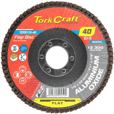 FLAP SANDING DISC 115MM 40GRIT A/O — image 1