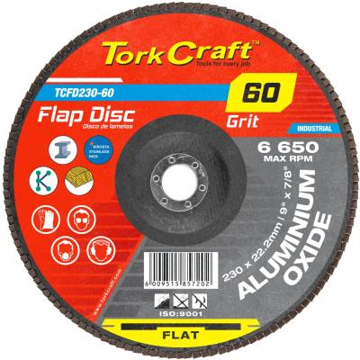 FLAP SANDING DISC 230MM 60GRIT A/O — image 1