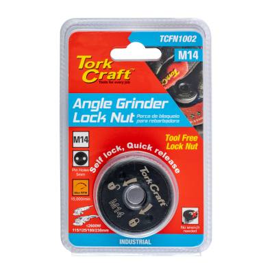 FLANGE LOCK NUT M14 SELF LOCK QUICK RELEASE ANGLE GRINDER — image 1
