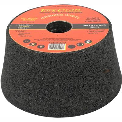 GRINDING WHEEL 110X58MM M22 BORE - BOWL#36 - ANGLE GRINDER — image 1