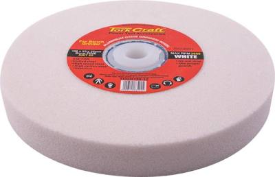 GRINDING WHEEL 150X20X32MM BORE 60GR W/BUSHES FOR B/G WHITE — image 1