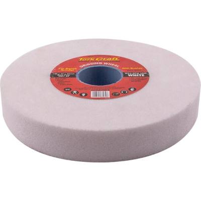 GRINDING WHEEL 150X25X32MM WHITE COARSE 36GR W/BUSHES FOR BENCH GRINDE — image 1
