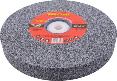 GRINDING WHEEL 150X20X32MM BLACK COARSE 36GR W/BUSHES FOR BENCH GRIN — image 1
