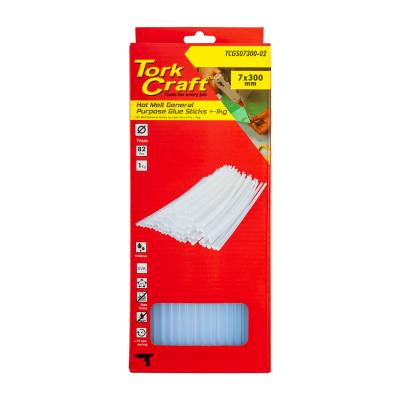 GLUE STICK 07 X 300MM 82PC 1KG HOT MELT GEN. PURPOSE EVA 18000CPS — image 1
