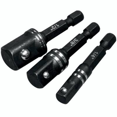 IMPACT SOCKET ADAPTOR 3PC SET 1/4' 3/8' 1/2' — image 1