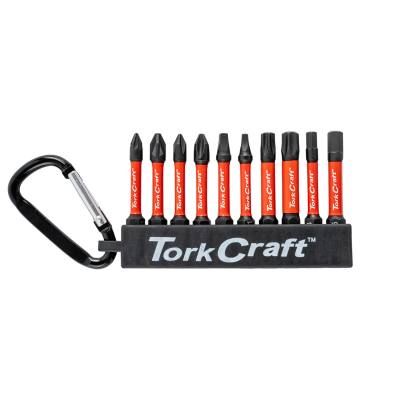 IMPACT POWER BIT SET 10PC 50MM PZ PH SQ TORX HEX — image 1