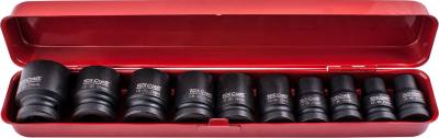 10PC 1/2' DRIVE IMPACT SOCKET SET (10.11.13.14.17.19.21.22.24.27) — image 1