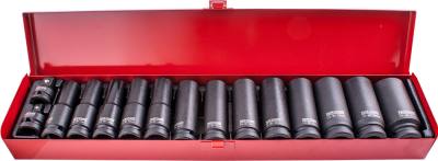 15PC 1/2' DR IMP SOCKET SET(10 - 27 + 2 X ADAPTORS 3/8X1/2 & 1/2X3/8 ) — image 1