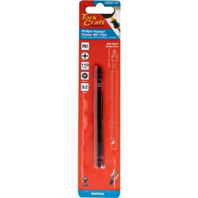 IMPACT PH2 X 110MM POWER BIT 1PC CARDED — image 1