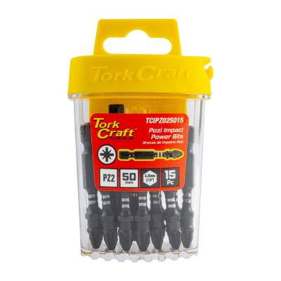 IMPACT POZI.2 X 50MM INSERT BIT 15PC TIC TAC CASE PZ2 — image 1