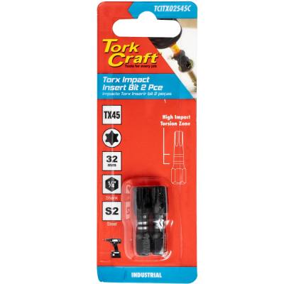 TORX TX 45 IMPACT INSERT BIT 25MM 2PC CARDED — image 1