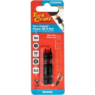TORX TX 4 IMPACT POWER BIT 50MM 2PC CARDED — image 1