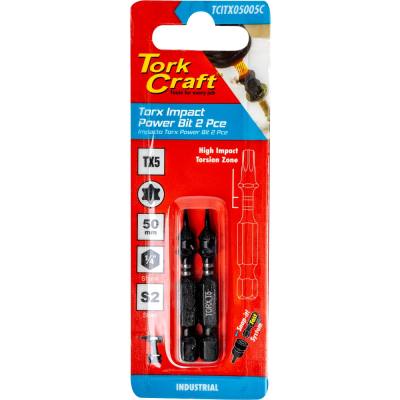 TORX TX 5 IMPACT POWER BIT 50MM 2PC CARDED — image 1
