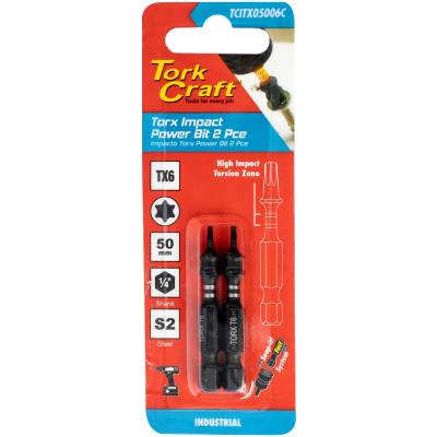 TORX TX 6 IMPACT POWER BIT 50MM 2PC CARDED — image 1