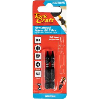 TORX TX 8 IMPACT POWER BIT 50MM 2PC CARDED — image 1