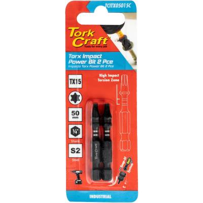 TORX TX 15 IMPACT POWER BIT 50MM 2PC CARDED — image 1