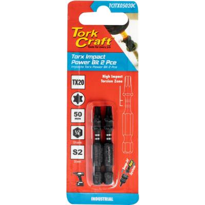 TORX TX 20 IMPACT POWER BIT 50MM 2PC CARDED — image 1