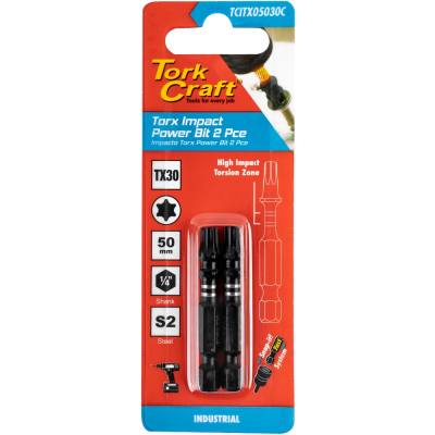 TORX TX 30 IMPACT POWER BIT 50MM 2PC CARDED — image 1