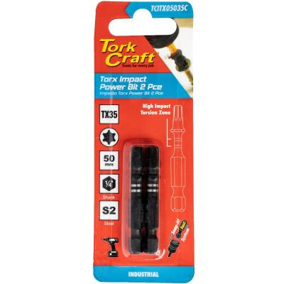 TORX TX 35 IMPACT POWER BIT 50MM 2PC CARDED — image 1