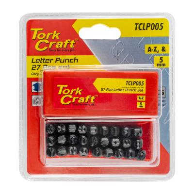 LETTER PUNCH SET 5MM (A-Z) CAPITAL BLACK FINISH — image 1