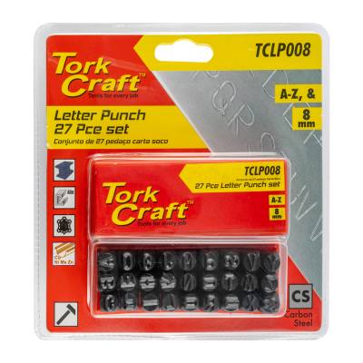 LETTER PUNCH SET 8MM (A-Z) CAPITAL BLACK FINISH — image 1