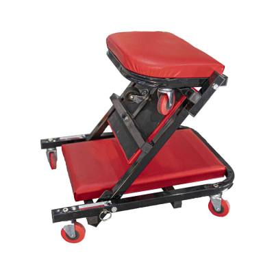 MECHANIC CREEPER/CHAIR 2-IN-1 METAL FRAME CUSHION 6 WHEEL — image 1