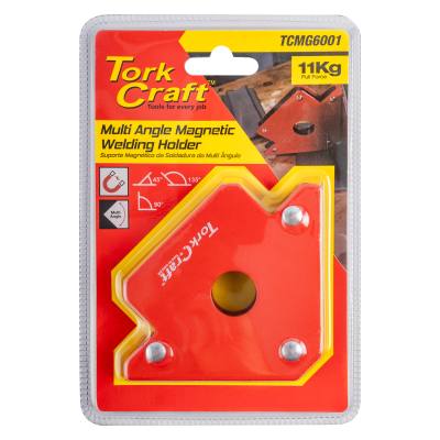 MAGNETIC WELDING HOLDER 11.4KG P/FORCE 45-90-135 DEG MULTI ANGLE — image 1