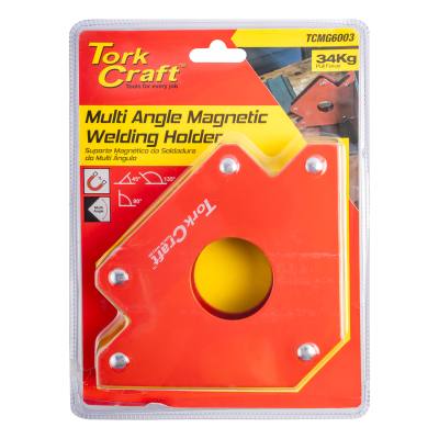 MAGNETIC WELDING HOLDER 34KG P/FORCE 45-90-135 DEG. MULTI ANGLE — image 1