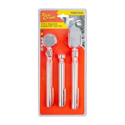 MAGNETIC INSPECTION TOOL SET 3PC  2 X INSP. MIRROR 1 X PICK UP — image 1