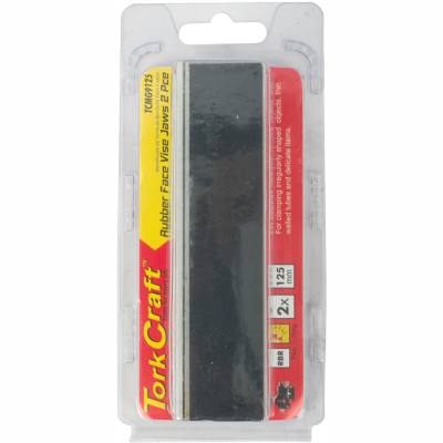 VICE JAWS MAGNETIC ALUM. 125MM X 32MM 2PC RUBBER FACE — image 1