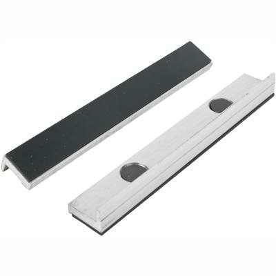 VICE JAWS MAGNETIC ALUM. 200MM X 32MM 2PC RUBBER FACE — image 1