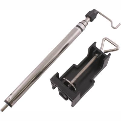 MINI ROTARY TOOL HANGING STAND TELESCOPIC HANGING HOOK WITH DESK CLAMP — image 1