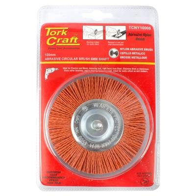 NYLON WHEEL BRUSH 100 X 6MM TCW — image 1