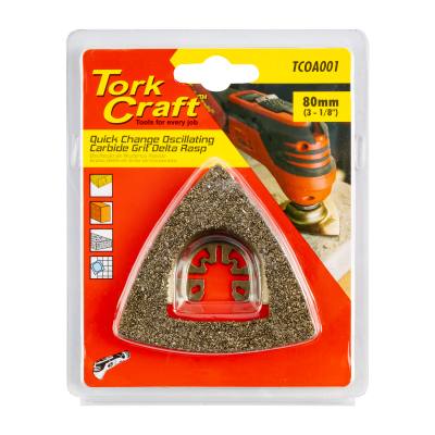QUICK CHANGE CARBIDE GRIT DELTA RASP 80MM(3-1/8') — image 1