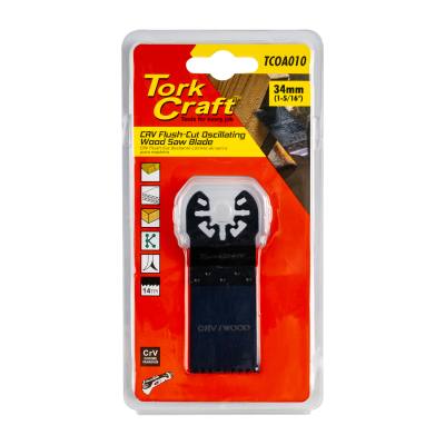 QUICK CHANGE FLUSH CUT WOOD SAW BLADE 34MM(1-5/16')14TPI CRV — image 1