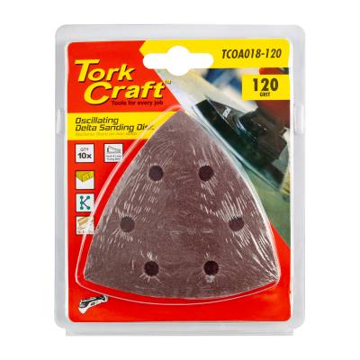 OSCILLATING SANDPAPER A/O 93MM 10PC DELTA SHAPE 120GRIT — image 1