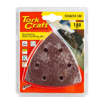 OSCILLATING SANDPAPER A/O 93MM 10PC DELTA SHAPE 180GRIT — image 1