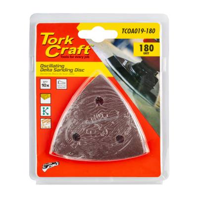 OSCILLATING SANDPAPER A/O 80MM 10PC DELTA SHAPE 180GRIT — image 1