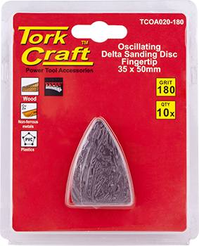 OSCILLATING SANDPAPER A/O 35X50MM 10PC FINGERTIP 180GRIT — image 1