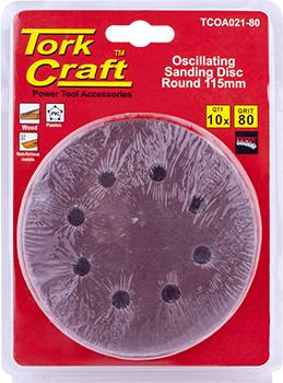 OSCILLATING SANDPAPER A/O 115MM 10PC ROUND 80GRIT — image 1