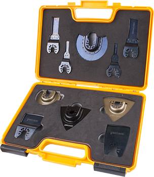 QUICK CHANGE OSCILLATING ALL ROUND PURPOSE ACCESSORY SET 10PC — image 1