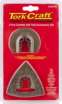 QUICK CHANGE OSCILLATING CARBIDE GRIT ACCESSORY KIT 2PC — image 1