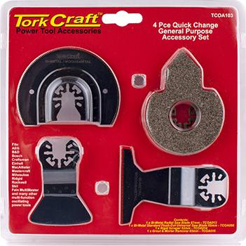 QUICK CHANGE OSCILLATING GENERAL PURPOSE ACCESSORY KIT 4PC — image 1