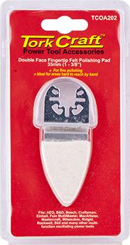 QUICK CHANGE  BASE & ARBOR 35MM D/F FINGERTIP FELT POLISHING PAD — image 1