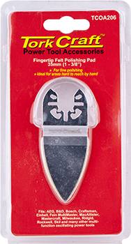 QUICK CHANGE BASE & ARBOR 35MM FINGERTIP FELT POLISHING PAD — image 1
