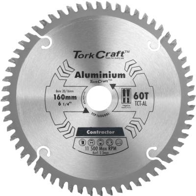 BLADE CONTRACTOR ALUM 160 X 60T 20/16 CIRCULAR SAW TCT — image 1