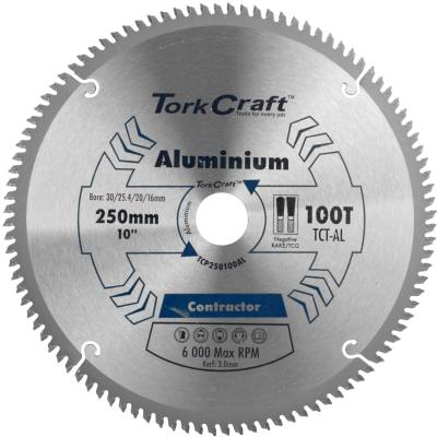 BLADE CONTRACTOR ALUM 250 X 100T 30/1/20/16 CIRCULAR SAW TCT — image 1